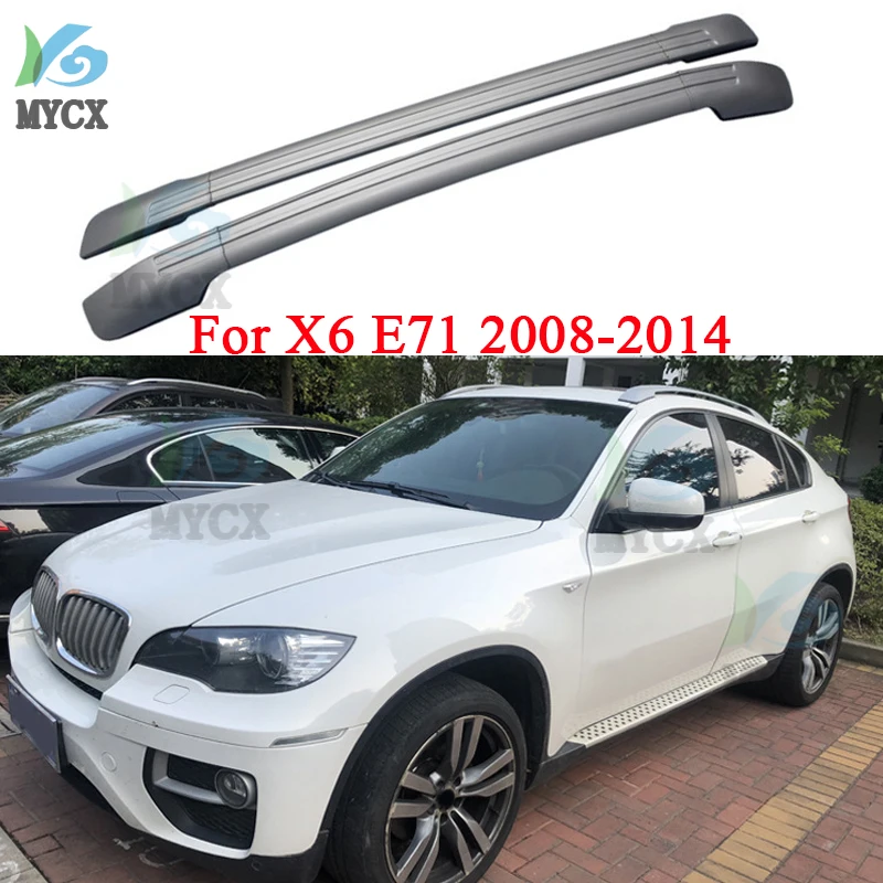 Багажник на крышу для BMW X6 E71 2008-2014 рельсы из высококачественного алюминиевого