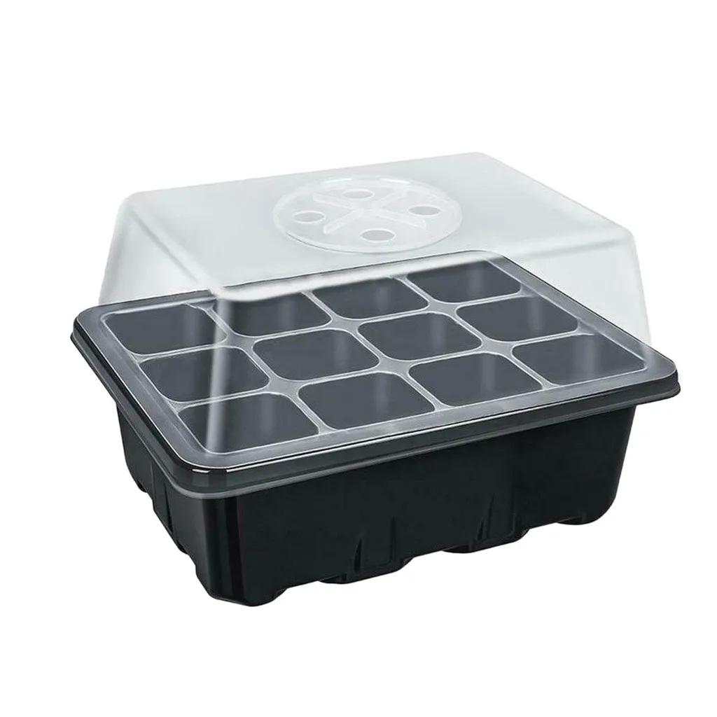 

Home Decor 2021top 12 Hole Plant Seed Grows Box Nursery Seedling Starter Garden Yard Tray Hot