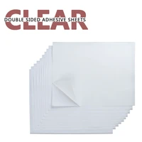 10pcsset clear double sided adhesive sheets 4 styles scrapbooking for card sticker photo use strong sticky diy craft supplies
