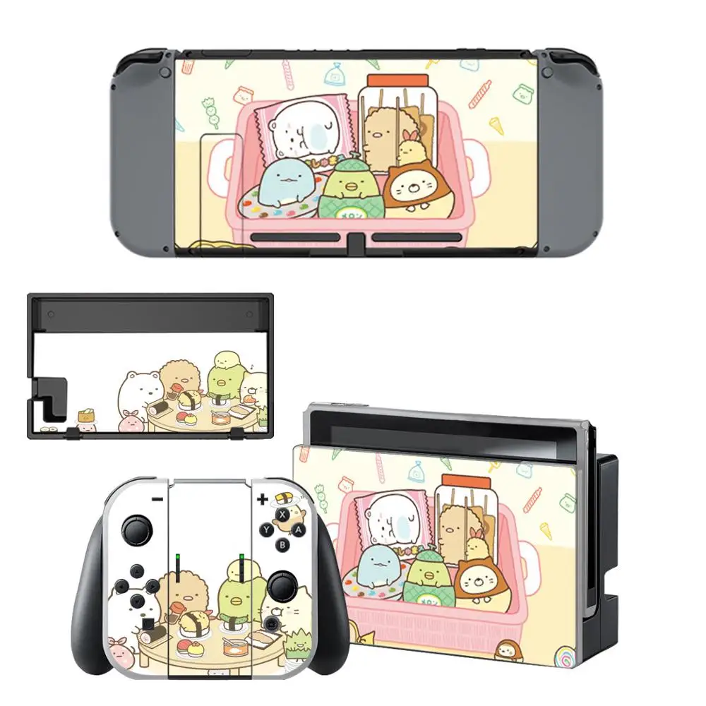 Виниловые наклейки для защиты экрана Sumikko Gurashi консоли Nintendo Switch NS + контроллер