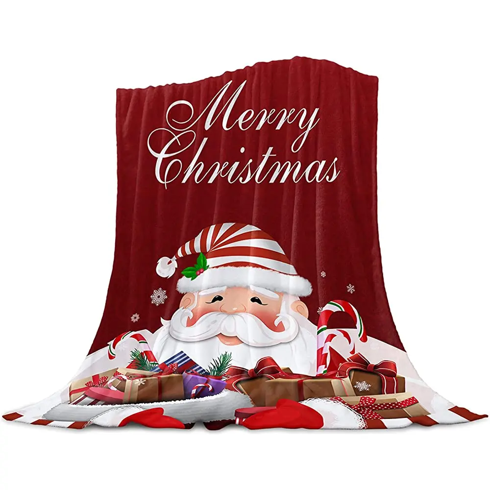 

Фланелевое Флисовое одеяло Monroda с надписью "Merry Christmas", легкое удобное одеяло для кровати, мягкие покрывала для дивана