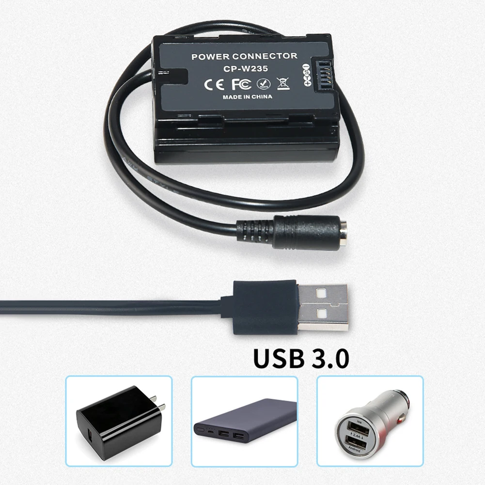 

Внешний аккумулятор с USB 3,0 для камеры, устройство для быстрой зарядки W235, USB-адаптер для камеры Fuji XT4