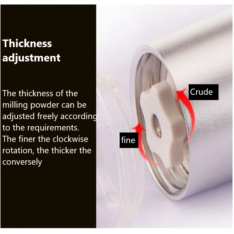 Мини ручная кофемолка Кофеварка акриловая из нержавеющей стали мельница для