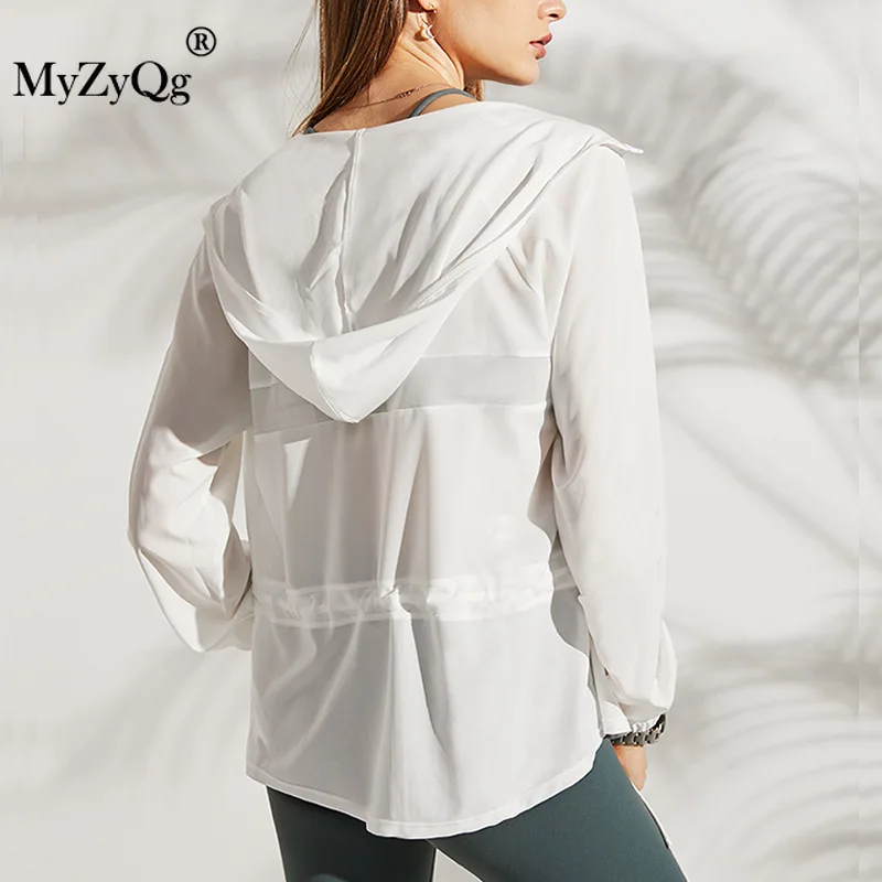 

Женская быстросохнущая Солнцезащитная куртка для йоги, тонкая дышащая спортивная куртка из вискозы с длинным рукавом и защитой от ультрафи...