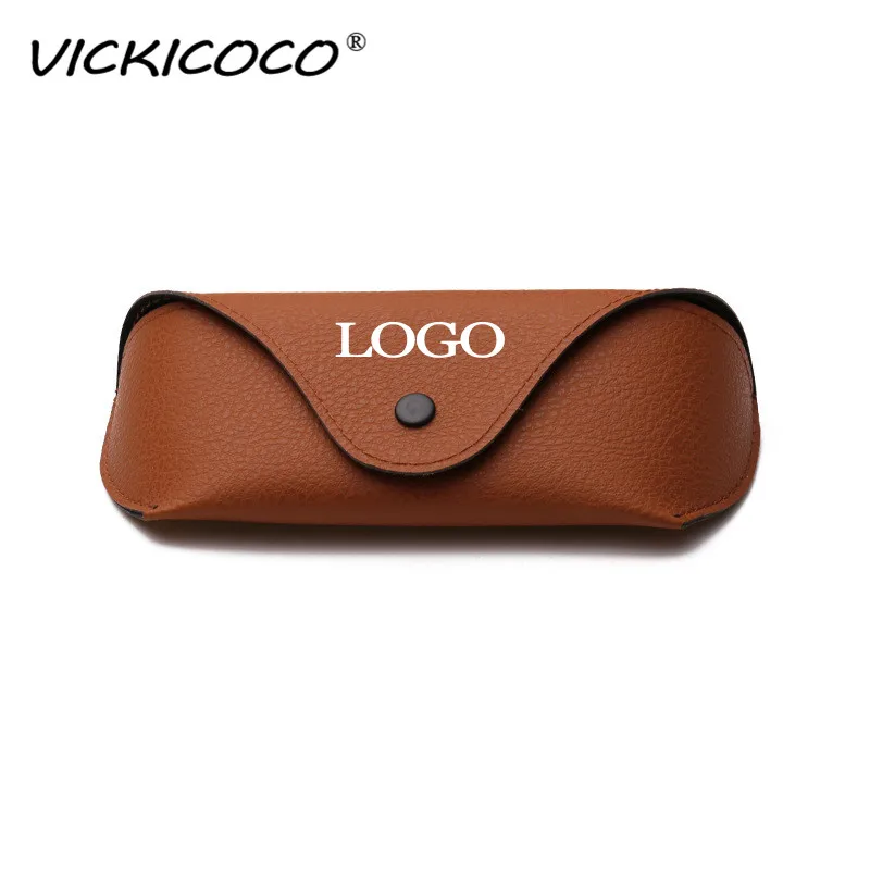 

PU Leather Eyewear Cases Cover Sunglasses Women's Eyeglasses Case Men Reading Glasses Box Eyewear Cases Can Make Logo Wholesale