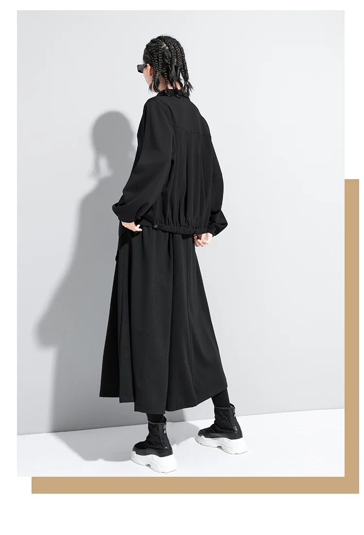 

European and American 2021 Spring Dress Large Size Fashionable Cage Sleeve Shirt T-shirt Foreign Trade Tide Brand Large Size Loo