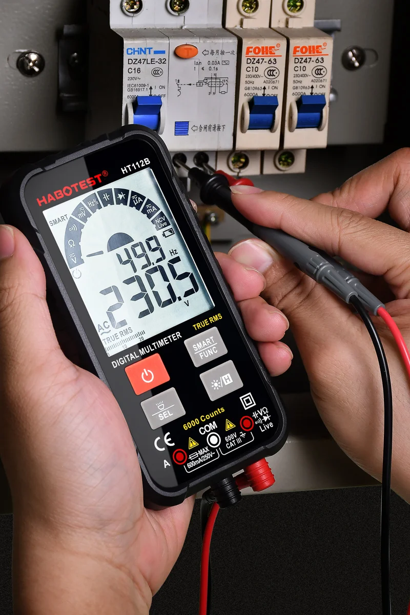 new generation 600v smart phone digital multimeter ohm capacitance hz ac dc ncv advanced multimeter tester