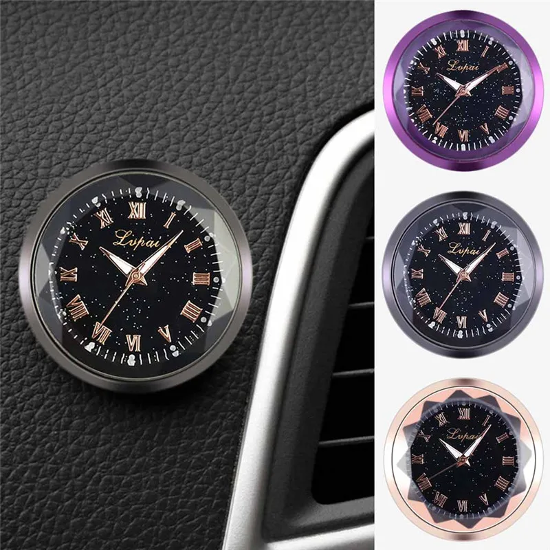 Автомобильные часы модные звездное небо римские цифры кварцевые с циферблатом
