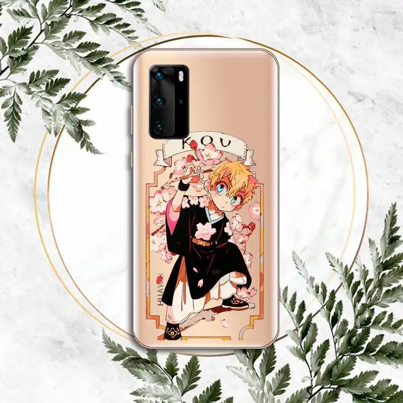 

Toilet Bound Hanako Kun Phone Case Transparent for huawei honor P 40 30 20 lite Pro 10 i 8 9 x p smart 2019