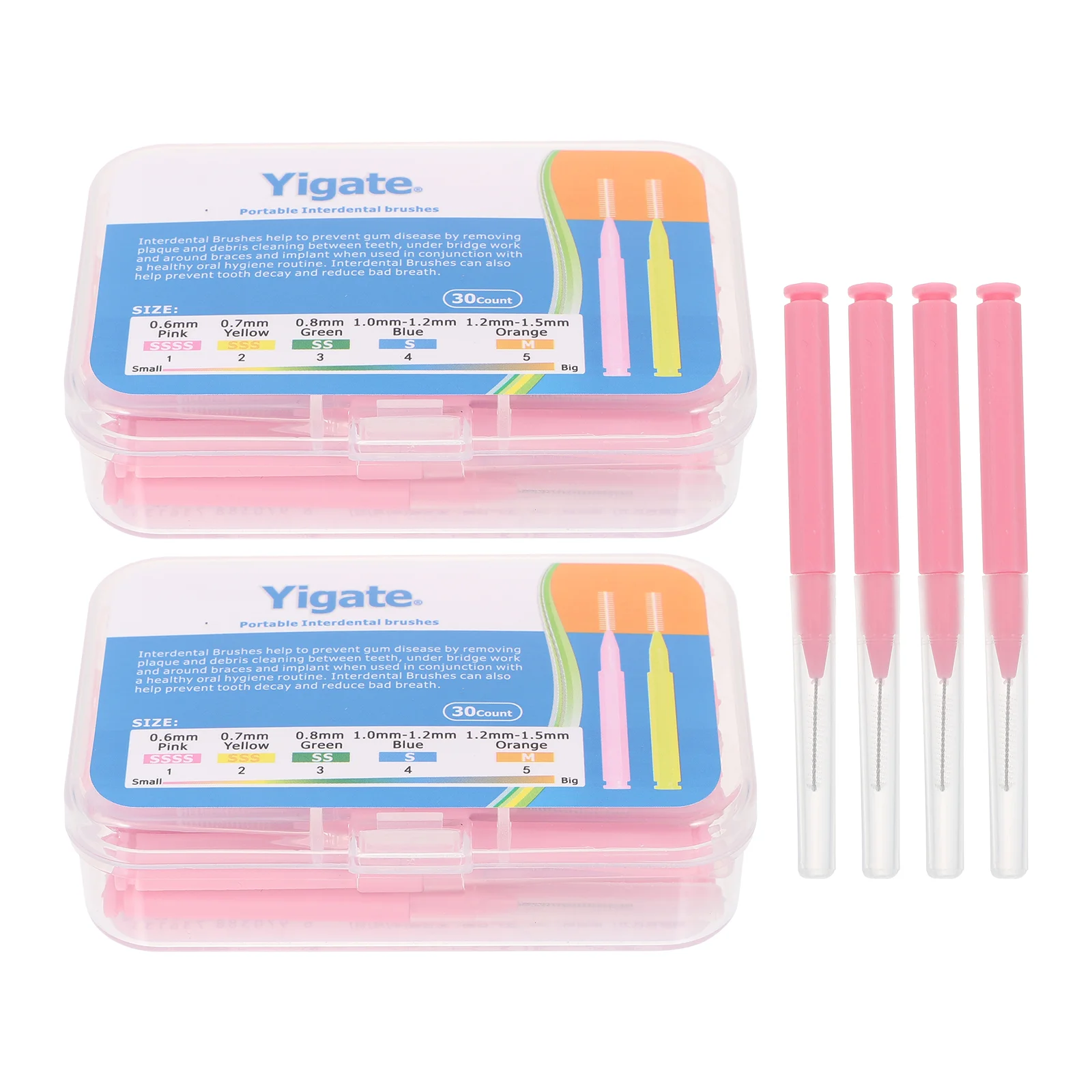 

60 шт практичные щетки для чистки зубов, креативные межзубные кисти, портативные межзубные щетки