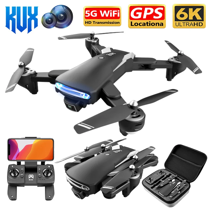 

KK7 Pro 6K/4K Drone 5G WiFi FPV camera Optical Flow Positioning HD Dual Cameras Foldable Quadcopter Helicopter RC Aircraft Toys