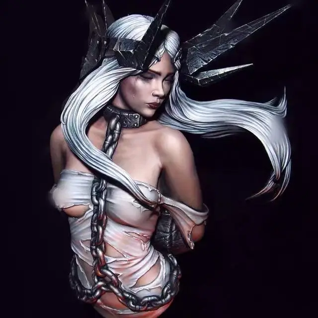 

GK Figure Garage kit 1/10 Weeping Angel GK White Mold Resin Bust 3D Printing Garage Kit GK Model