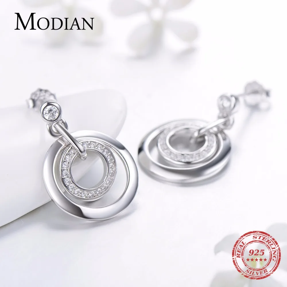 Modian 2021 Лидер продаж настоящие 925 стерлингового серебра классические серьги