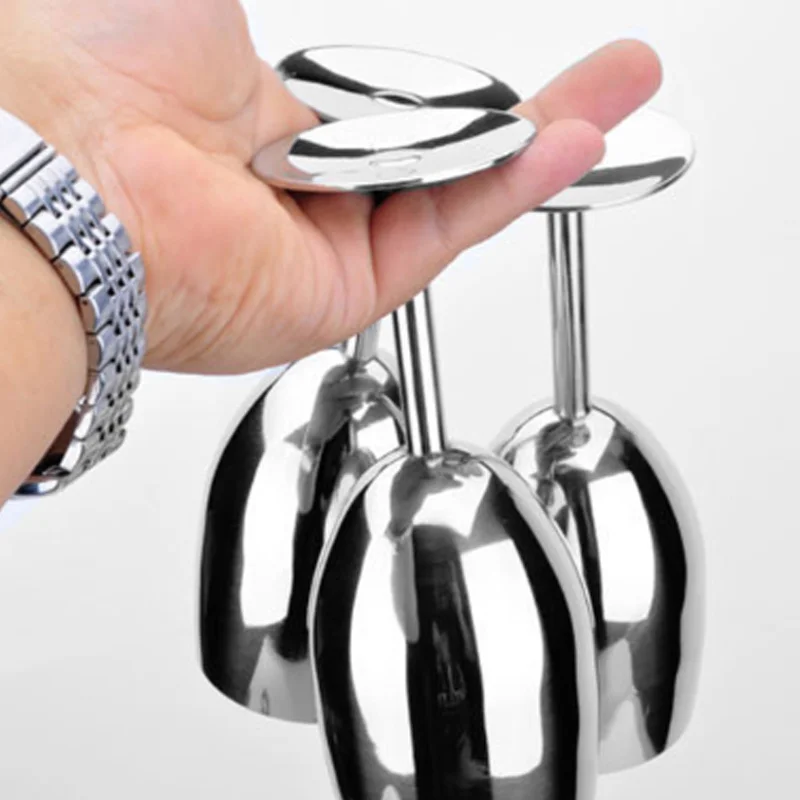 

2021 New High Wine Glasses Stainless Steel Metal Wineglass Bar Wine Glass Champagne Cocktail Drinking Cup Charms Party Supplies