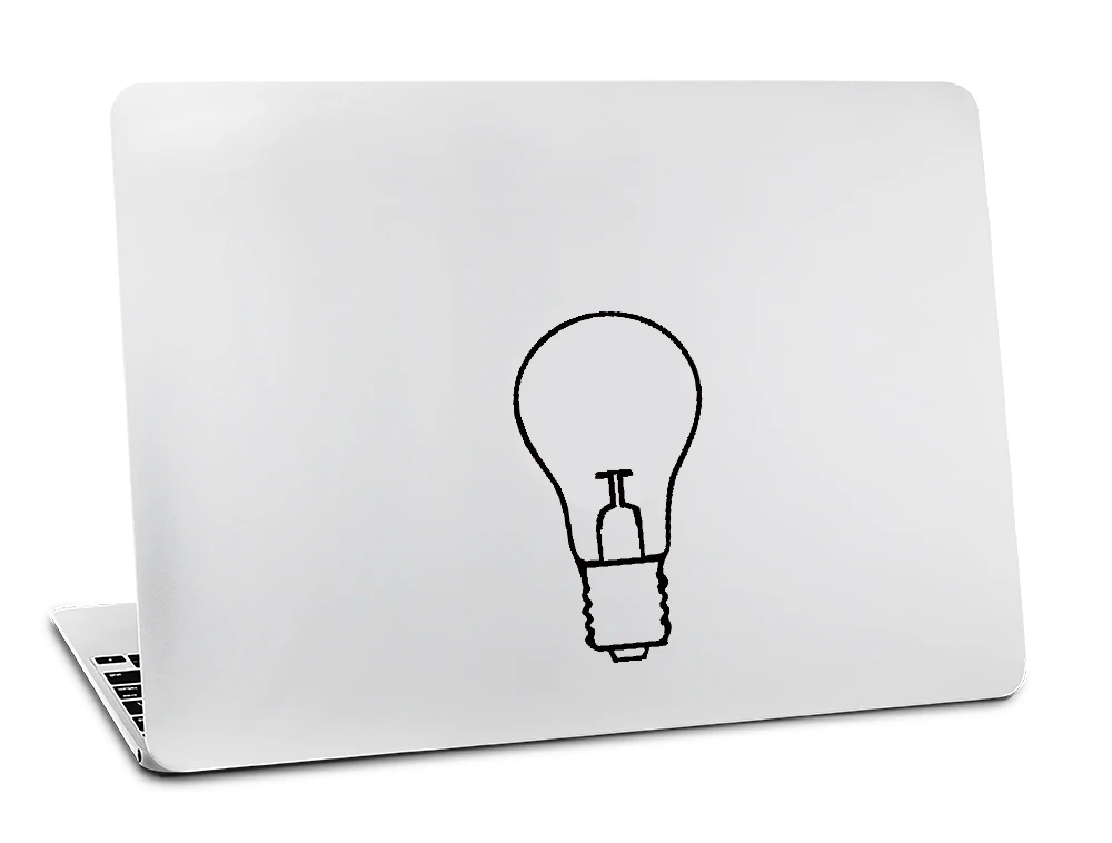 Наклейка Sykiila для Macbook Air 11 13 Pro13 15 retina 12, Виниловая наклейка для ноутбука, черный светильник, Обложка для сока кожи, художественная лампа
