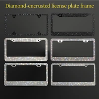 diamond stainless steel license plate frame license plate frame american standard diamond encrusted license plate frame modified