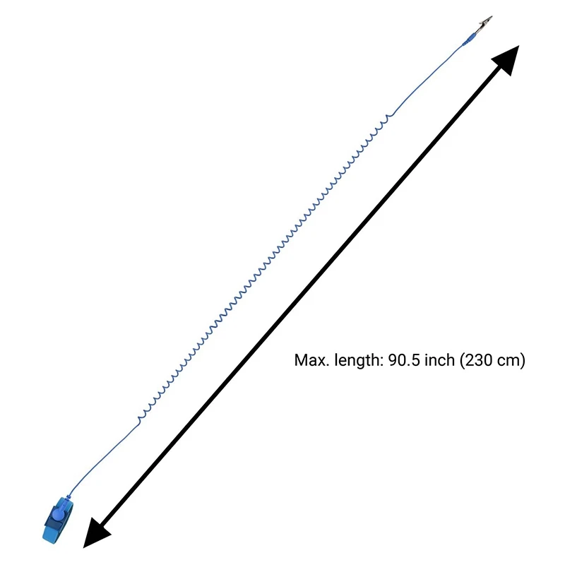 3 шт. полиуретановый Антистатический браслет проводной Синий на запястье
