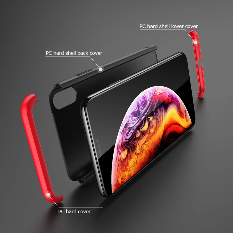 Чехол для Xiaomi Redmi Note 8 Pro 8A 8T с полной защитой на 360 градусов Жесткий Mi A3 9T A1 A2 Lite 9 se Max