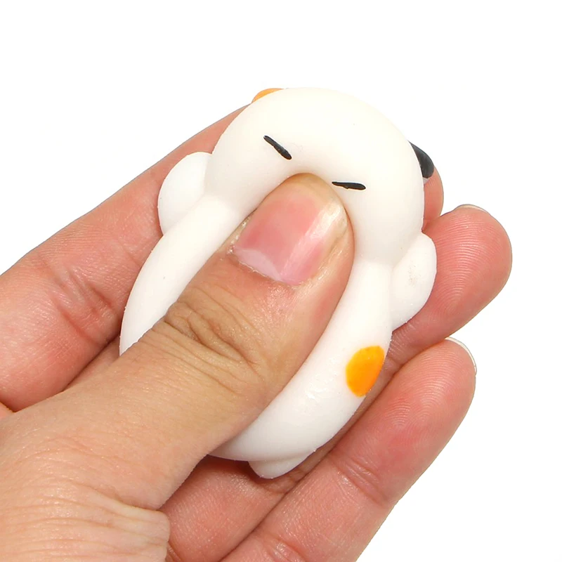 Divertido de goma lindo gato de dibujos animados de alivio de estr&eacute;s pelota fidget juguete Reino Unido Squishy Animal lindo juguete antiestr&eacute;s regalo para chico Juguetes-1