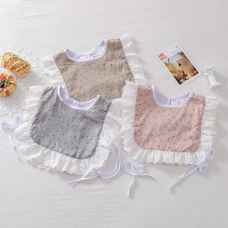 Baberos de gasa de muselina de algod&oacute;n para beb&eacute;s, toalla triangular ajustable para reci&eacute;n nacidos, Saliva, babero para ni&ntilde;os peque&ntilde;os, bufanda de tela para eructar, regalo para Baby Shower-1