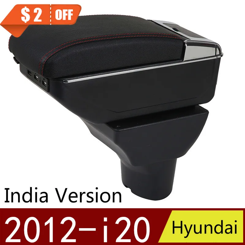 Для Hyundai I20 2012 настоящий подлокотник коробка для хранения автомобиля центральный