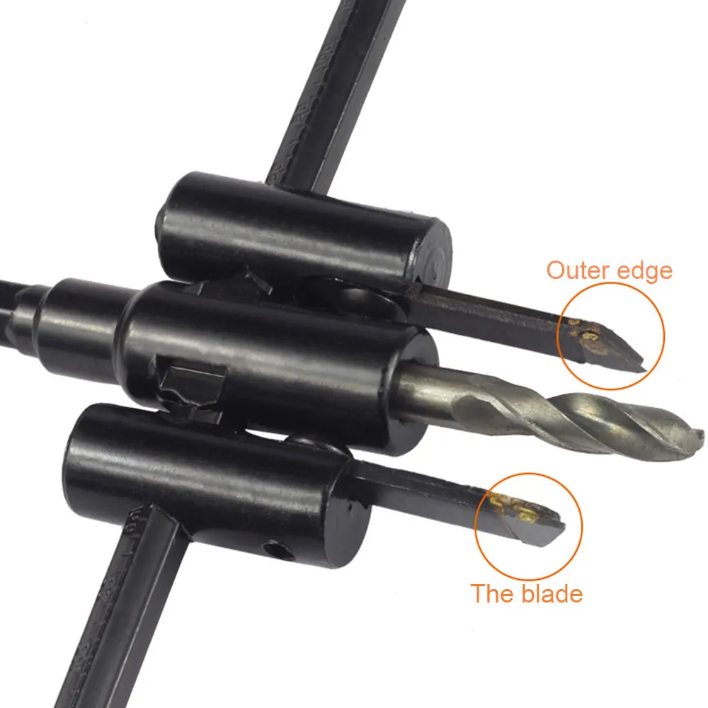Circle Hole Saw Adjustable Drill Bit 120/200/300mm Cutter Kit Wood Cordless Bits Woodworking Tools | Инструменты