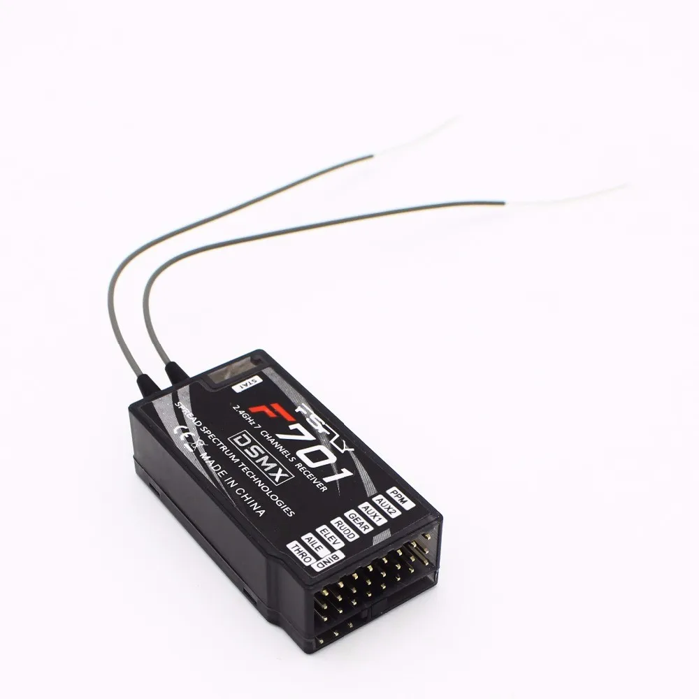 6 PCS/lot 2.4GHz 7CH DSMX DSM2 Spread F701 Receiver for JR Spektrum RC Remote Control System | Электроника