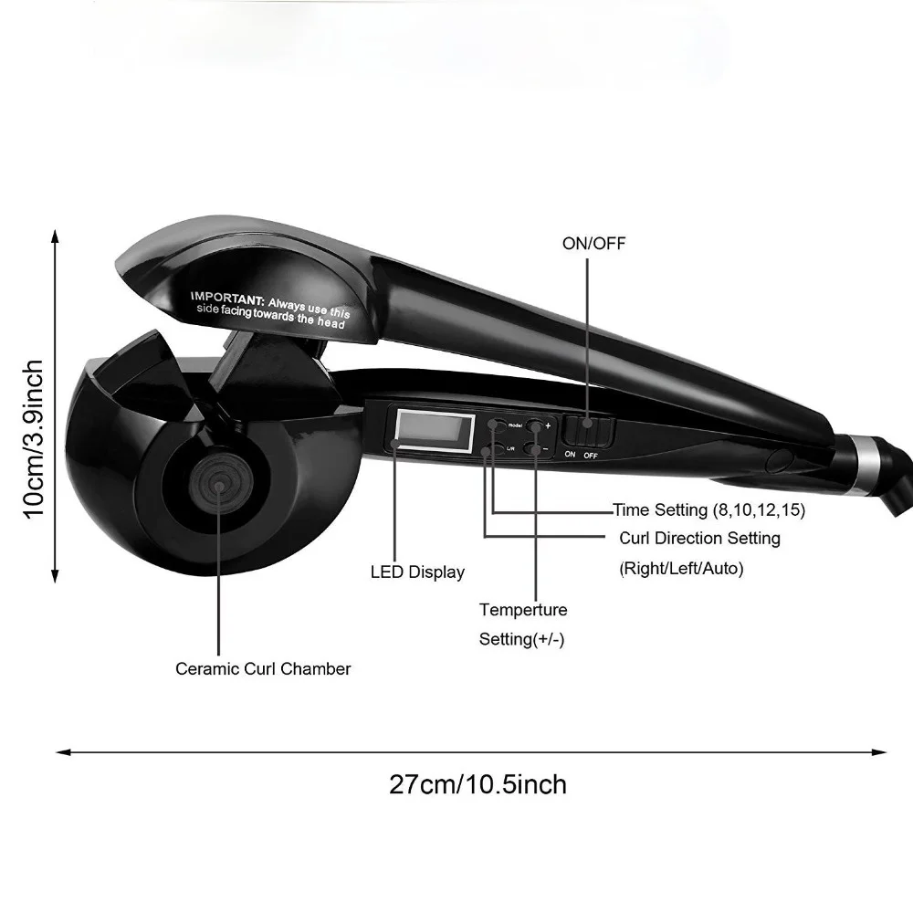 

Hair Curling Iron Curlers Automatic Hair Curler LCD Magic Anti-scalding Curlers Wave Hair Styling Tool Heating For Woman