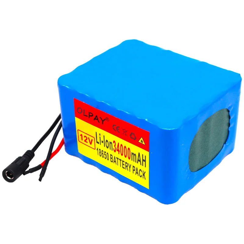 Скидка 12V 34Ah 3S12P 12,6 V литиевая Батарея пакет для инвертор ксеноновая лампа Солнечный уличный светильник экскурсионный электромобиль и т. д. + зарядно...
