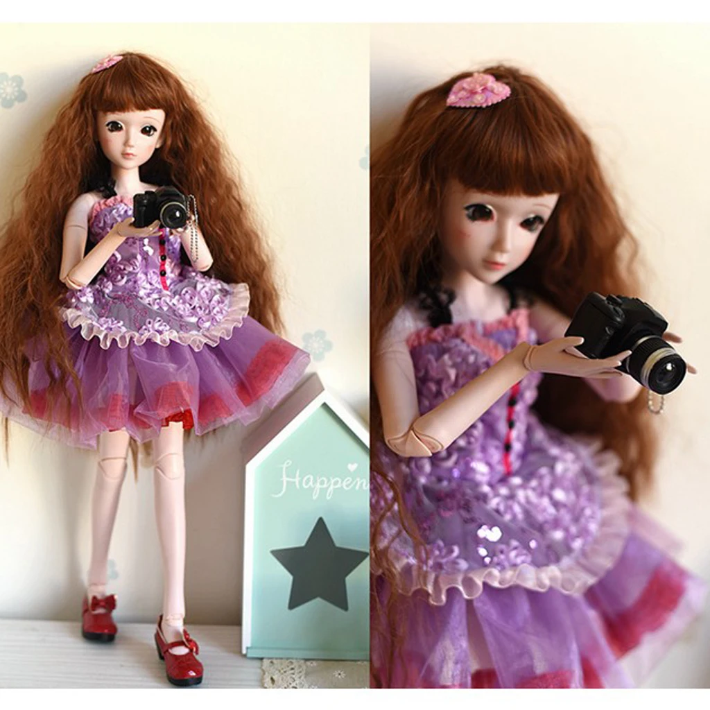 Ремесла миниатюрный зеркальный Камера модель для цифры Blythe 1/3 1/4 1/6 BJD куклы|Куклы|