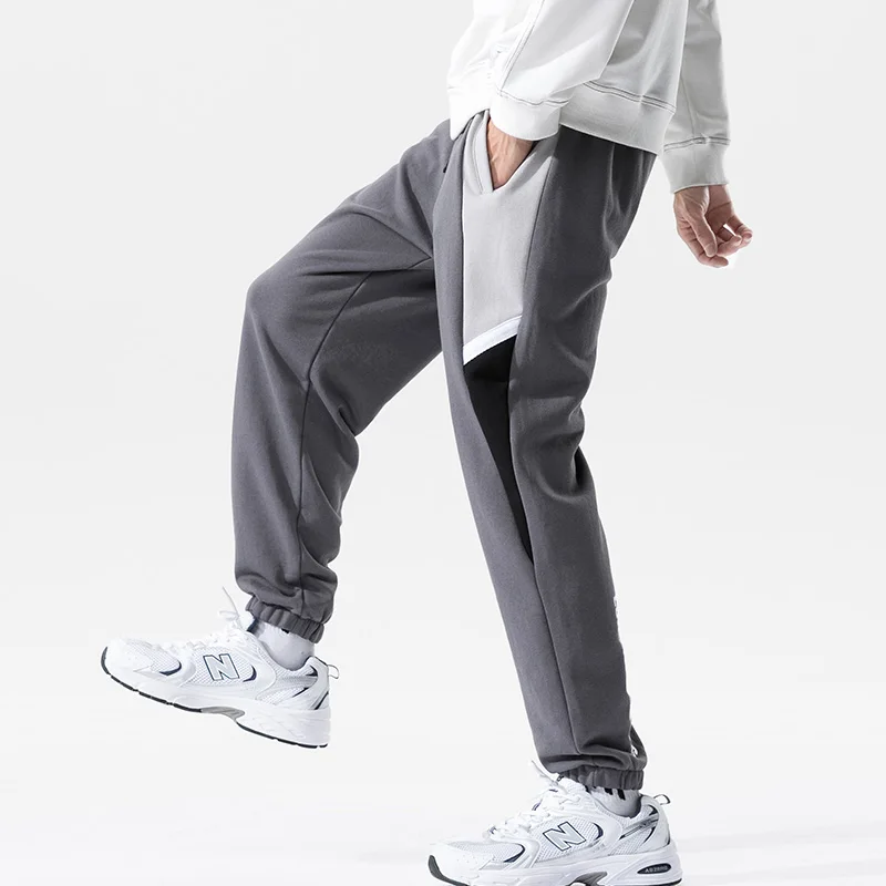 

2021 Casual Pants Men Spring Autumn New Jogger Sweatpants Fashion Trend Stitching Trousers Mens Loose Harem Sport Pants