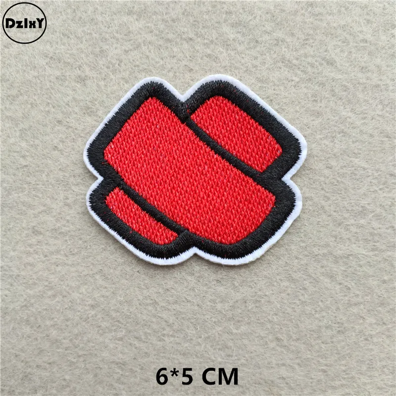 1-PCS-D-243 46 различных стилей на выбор) красные губы нашивки для одежды вышитые аппликации железные значки полосы наклейки на одежду - Цвет: 1-PCS-D-243