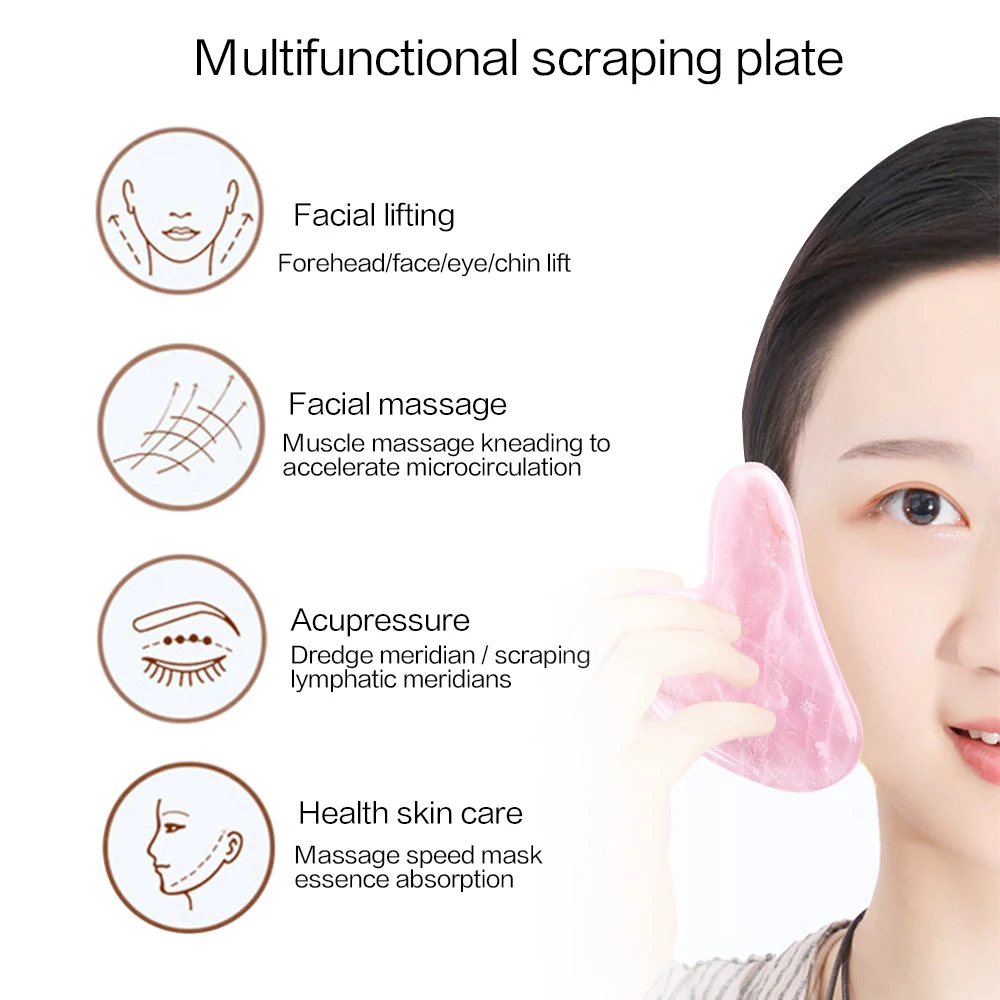 Massage Beeswax Guasha Scraping For Face Neck Skin Lifting Wrinkle Remove Acupoint Eye Care Acupuncture SPA Tool | Красота и здоровье
