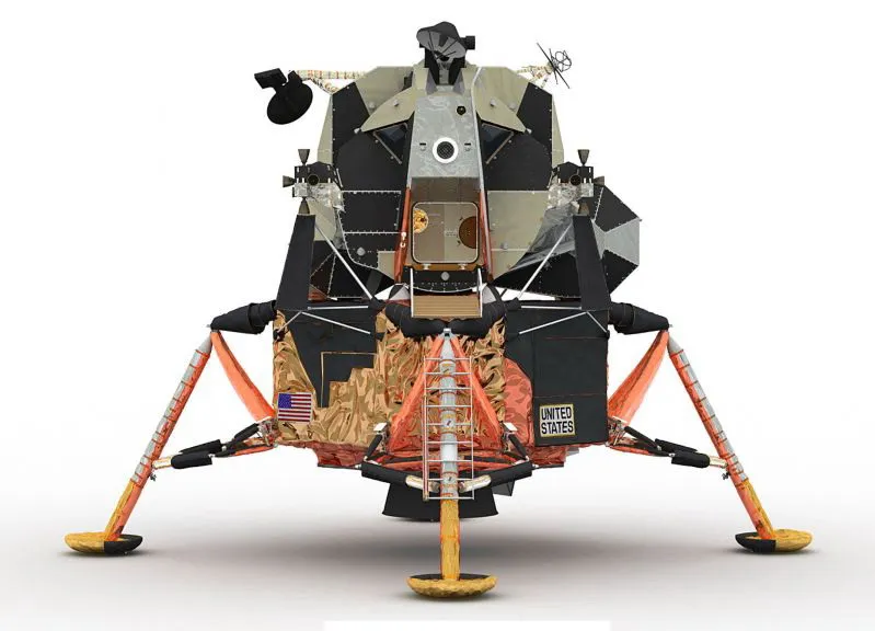 1:48 Apollo № 11 бумажная модель ручной работы для творчества Повседневная игрушка