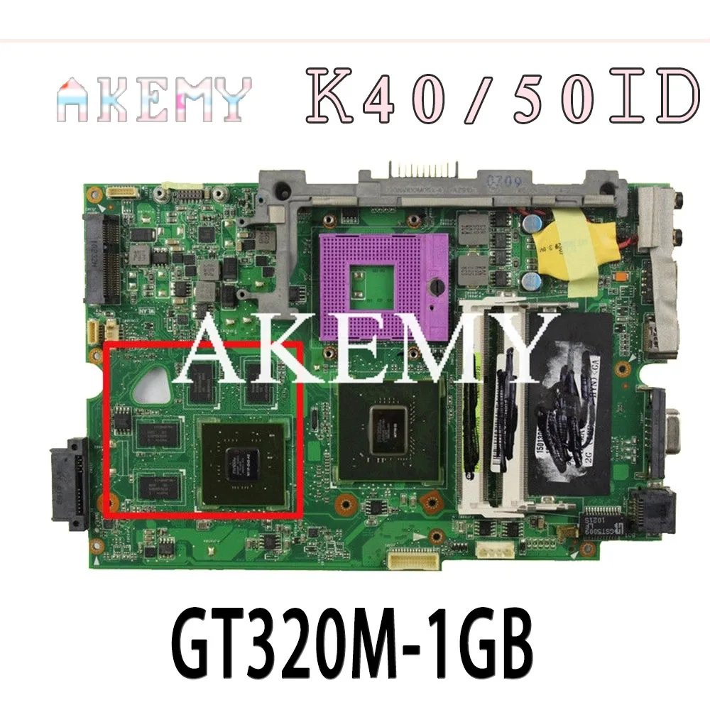 K40ID Laptop motherboard For Asus K50ID K40IE K50IE original mainboard DDR3-RAM GT320M-1GB | Компьютеры и офис