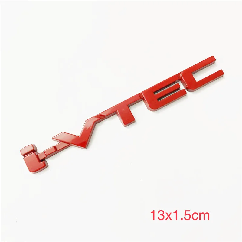 

Auto car chrome i-VTEC IVTEC Emblem Badge Sticker red black metal vtec