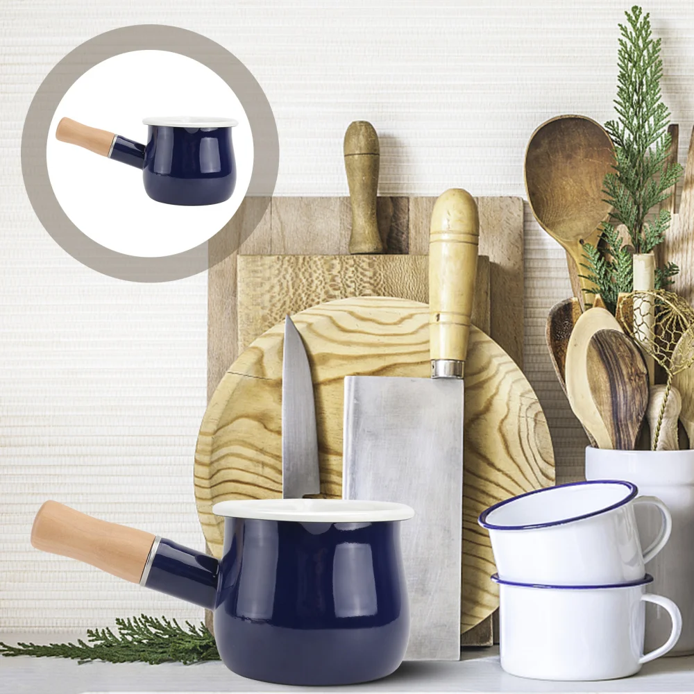 Антипригарное покрытие эмалированная сковорода масло Кофе теплые маленький