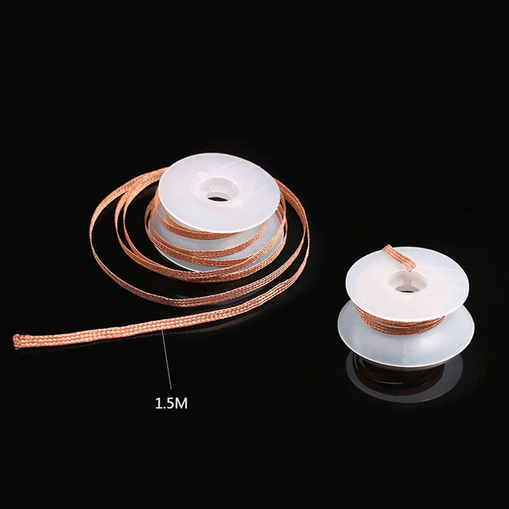 Оплетка для удаления припоя сварочный припой провод 1 5 мм 2 3 свинцовый шнур флюс