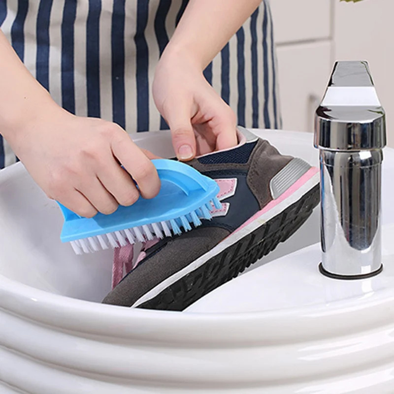 

1pc Plastic Scrubbing Brush Multi-functional Cleaning Washing Flexible Scrub Brush Hand-held Laundry Shoes Cleaning Tools