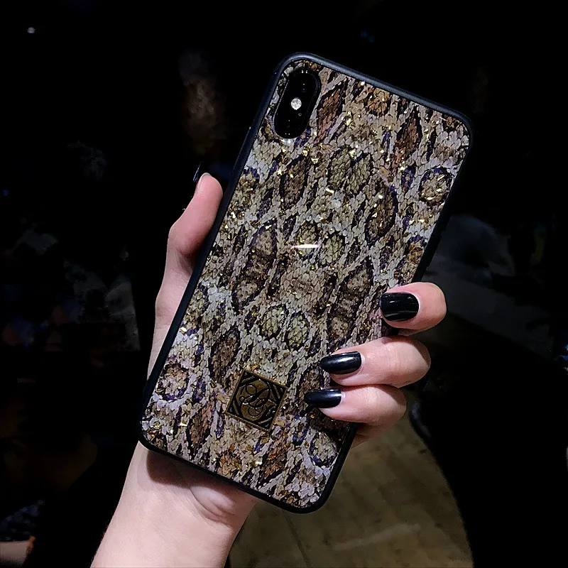 Роскошные блестящие чехлы для телефонов iPhone X, 8, 7, 6, 6S Plus, мягкий силиконовый чехол из золотой фольги для iPhone XS MAX, XR, ретро чехол с цветами