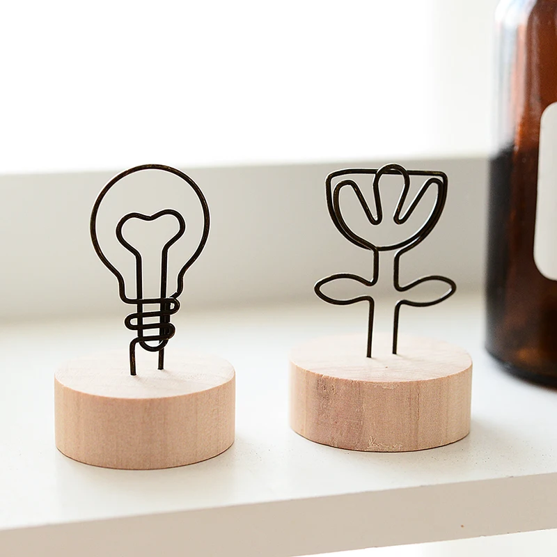 1 шт. креативный круглый деревянный зажим для фотографий держатель с подвеской