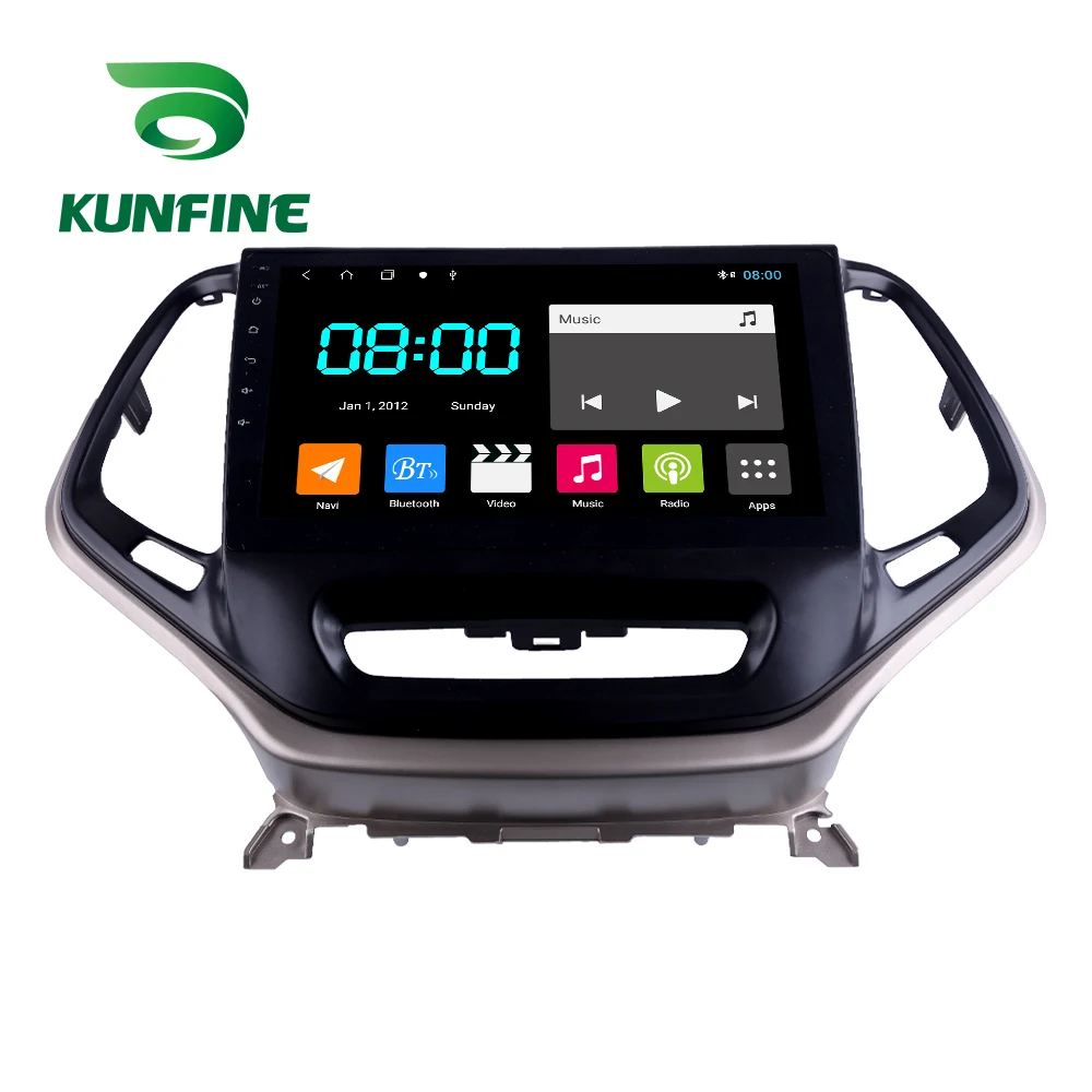 Автомобильный стерео для Jeep Cherokee2015 2019Octa Core 1024*600 Android 10 0 автомобильный DVD GPS