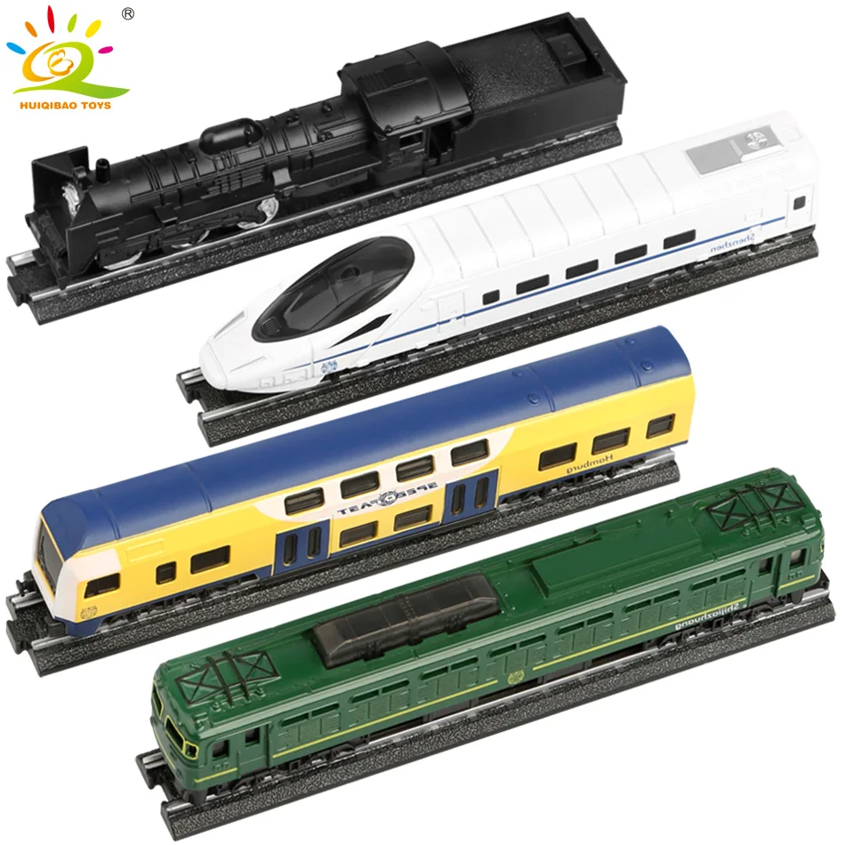 4 шт./компл. городской высокоскоростной литой поезд имитация металлического