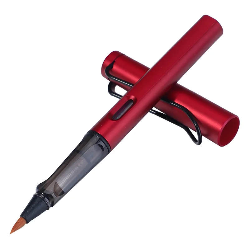 Ручка перьевая мягкая с кисточкой стильная гладкая кисточка для письма школьные