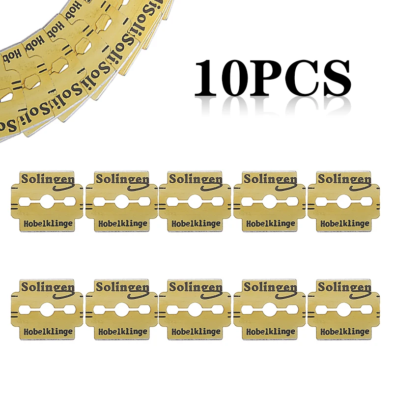 10 шт. Нержавеющая сталь сменные лезвия для бритвы ручной средства ухода за кожей