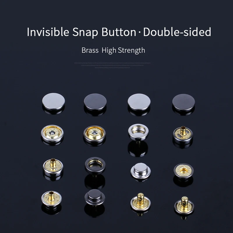 10 компл./упак. 12 5 мм Металлические пресс шпильки швейная кнопка заклепка застежки