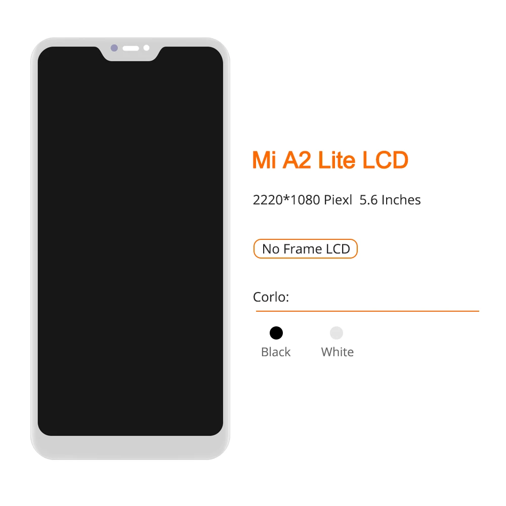 ЖК дисплей 5 84 дюймов для Xiaomi Mi A2 Lite A2Lite с сенсорным экраном и дигитайзером рамкой