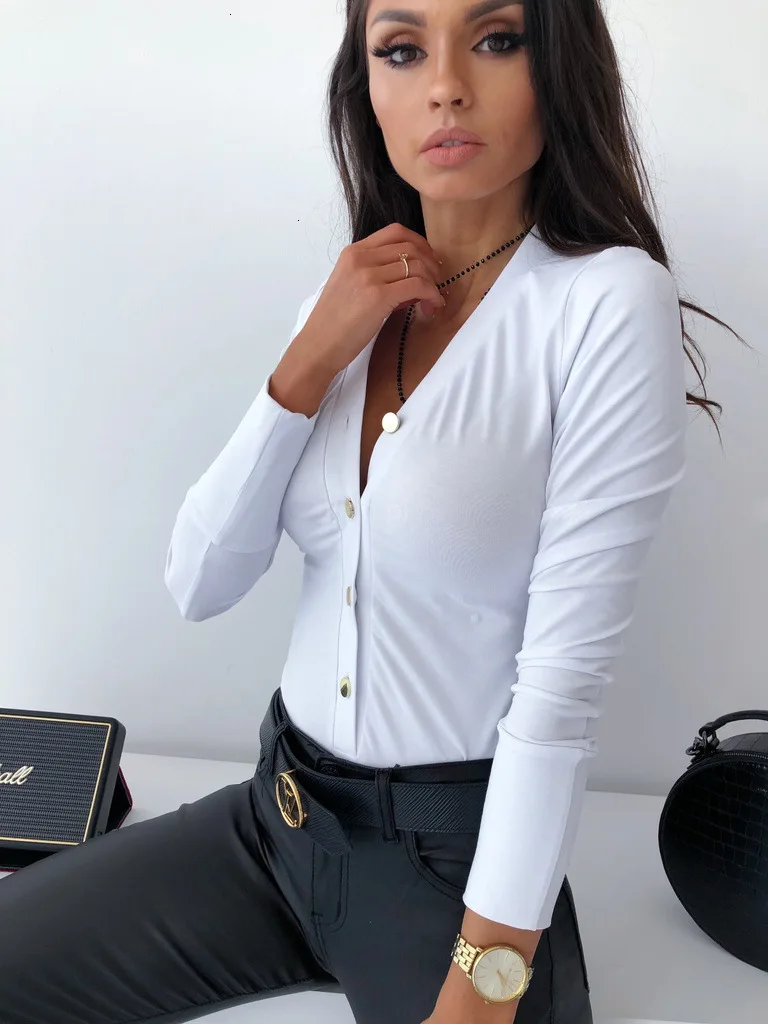 Новые осенние женские боди OL одноцветные облегающие спортивные костюмы для