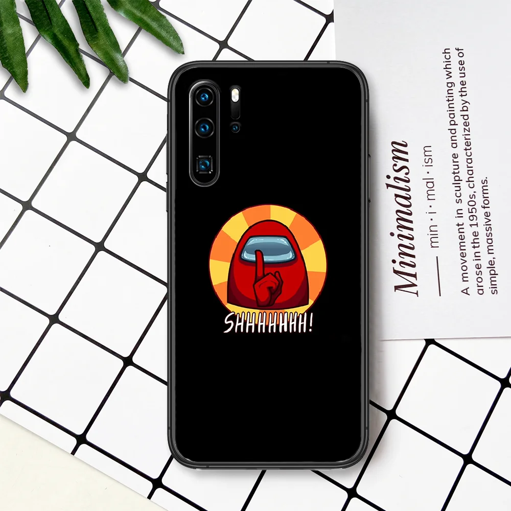 

Among Game Us Phone Case For Huawei P Mate Smart 10 20 30 40 Lite Z 2019 Pro black Prime Painting Cell Trend Hoesjes Soft Etui