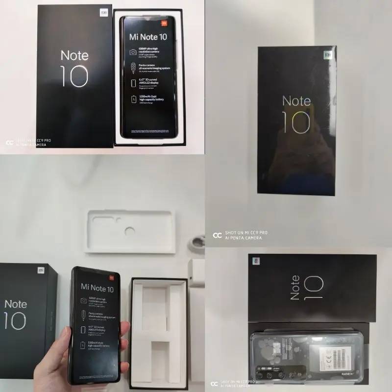 Xiaomi Mi Note 10 CC9 pro Глобальная версия108MP камера 6GB 128GB Snapdragon 730G Celluar NFC 5260mAh 30W FastCharge